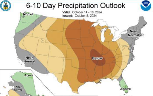 Still no sign of rain next week, but highs will fall into the 60s