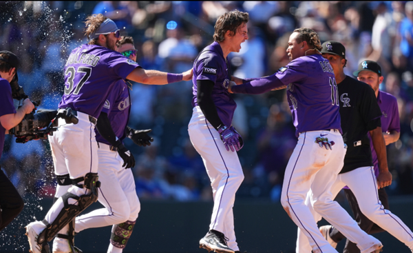 Walk-off triple lets Rockies avoid Cubs sweep 6-4