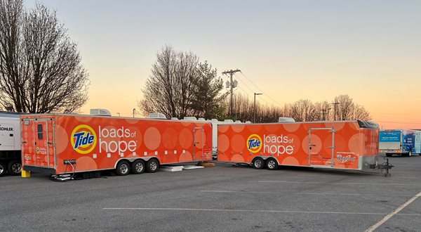Tide Loads of Hope doing laundry for tornado victims