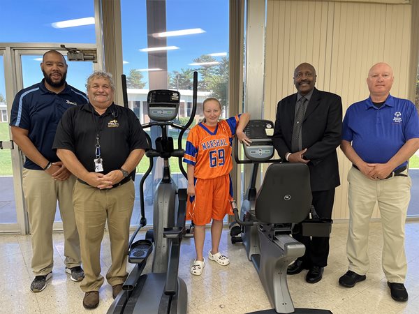 WKCTC donates exercise equipment to Marshall County Special Olympics