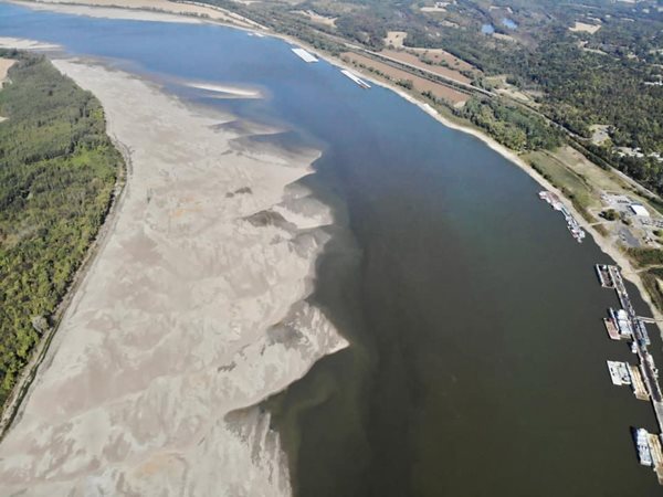 Historic low river levels affect shipping, farming, cities