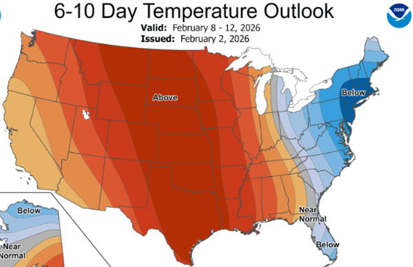 Temperatures could rebound to 60 next week