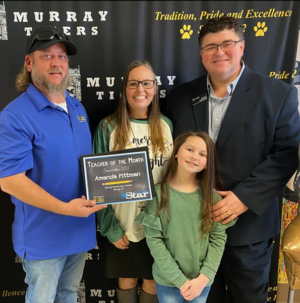 Teacher of the Month Awarded for November