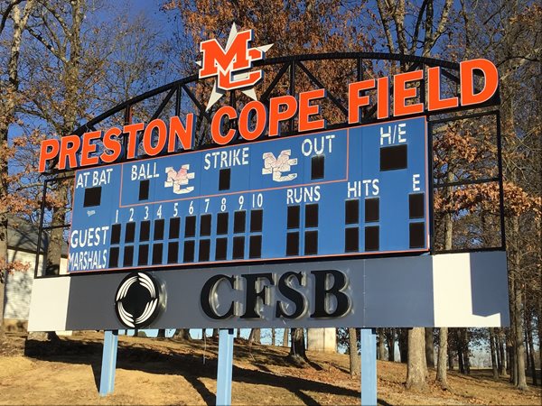 Renaming of Marshall County High School baseball field complete