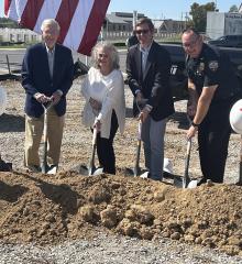 Beshear, McConnell attend Mayfield city hall/police department groundbreaking 