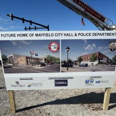 Beshear, McConnell attend Mayfield city hall/police department groundbreaking 