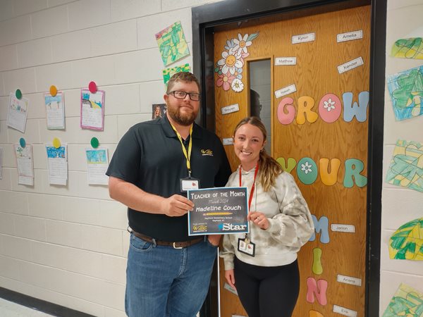 Mayfield Elementary’s Couch Named March Teacher of the Month