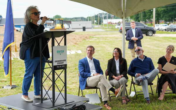 Beshear, officials break ground at cannabis compliance site in Mayfield