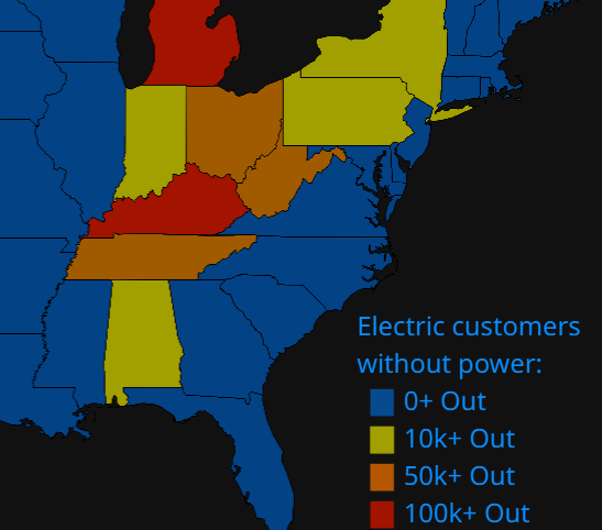 West Kentucky Star News   Power Outage Map Us 