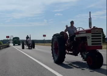 Dozens of tractors hit the road in annual Graves County charity drive