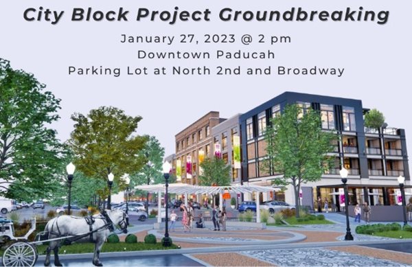 Groundbreaking for Paducah's City Block project Friday