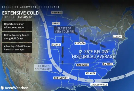 Colossal winter storm unleashing snow, ice from Plains to mid-Atlantic
