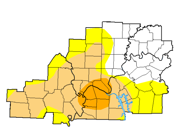 Drought conditions intensify for our region