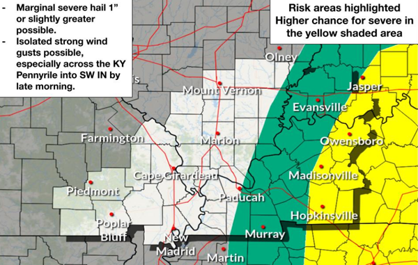 Storms tonight, Thursday could become severe