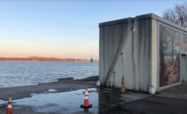 Ohio River at Paducah has fallen back below flood stage