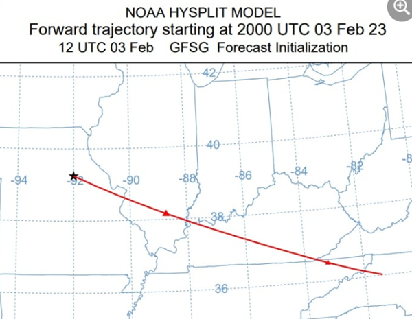 Chinese balloon spotted drifting across southern Illinois