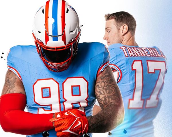 Tennessee Titans Will Wear Oilers Throwbacks Jerseys in These Two