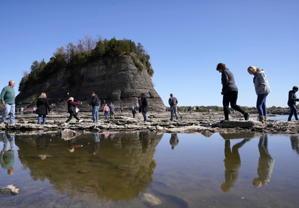 Path to Tower Rock opens again as Mississippi River levels fall