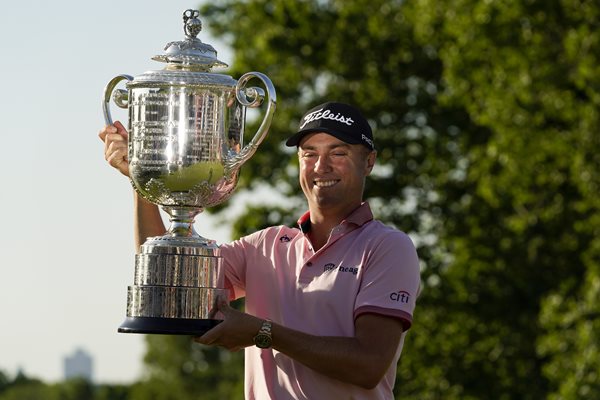 Thomas wins 2nd PGA title in playoff after 7-shot rally