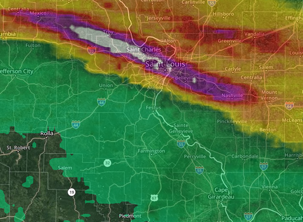 Historic flooding in St. Louis