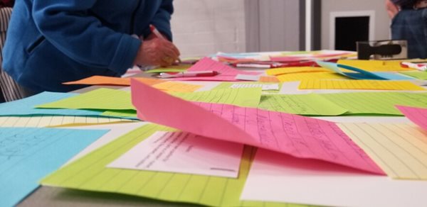 Progress and Post-It notes: Graves residents share ideas for rebuilding, recovery after tornado