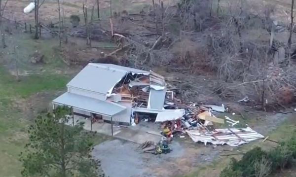 Likely tornado near Vienna destroys, upends several buildings