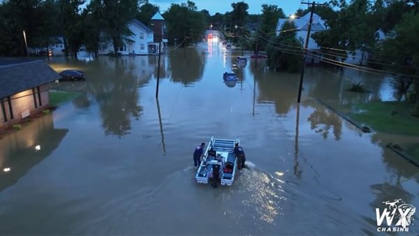 Catastrophic flooding in Graves County from torrential rains; shelters open