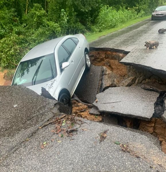 Catastrophic flooding in Graves County from torrential rains; shelters open