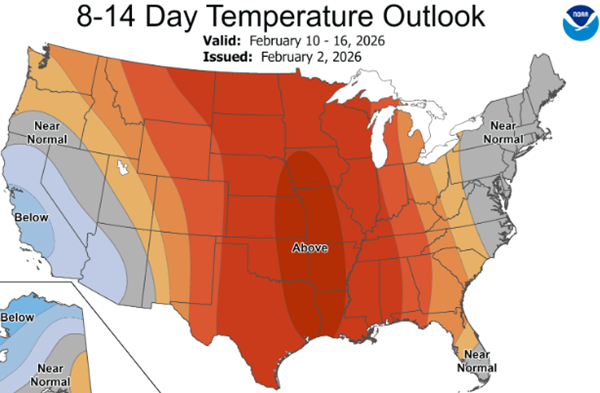 Temperatures could rebound to 60 next week
