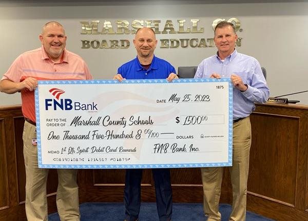 FNB Bank announces spirit card donations to area schools