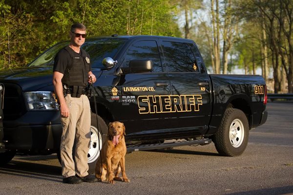 Livingston sheriff's office announces new K9 team member