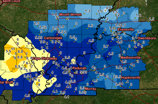 NWS compiles region's snow accumulation totals