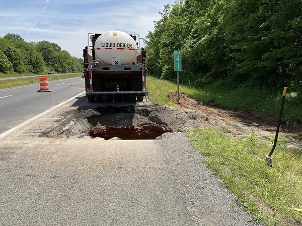 I-24 sinkhole was a 12-foot deep natural spring