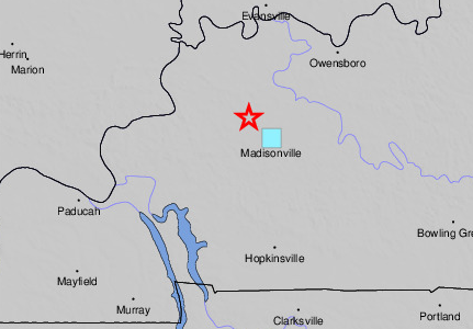 Third western Kentucky quake since Monday