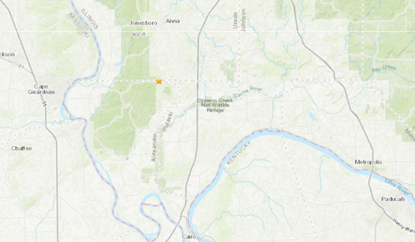 2.1 quake detected in Union County, IL