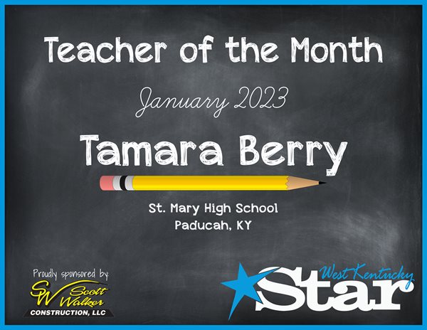 St. Mary's Berry Named January Teacher of the Month 