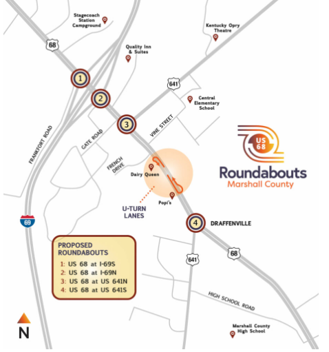 Large crowd views plans for roundabouts in Draffenville