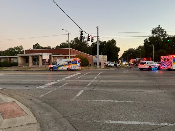 Semi crashes into Cherry Civic Center; three injured