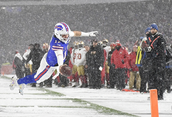 Josh Allen is first NFL quarterback to score touchdown by passing, rushing and receiving in a game