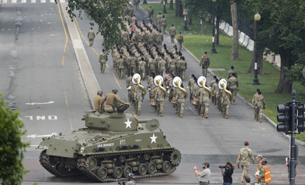 Massive parade displays, crowds mark Army's 250th birthday