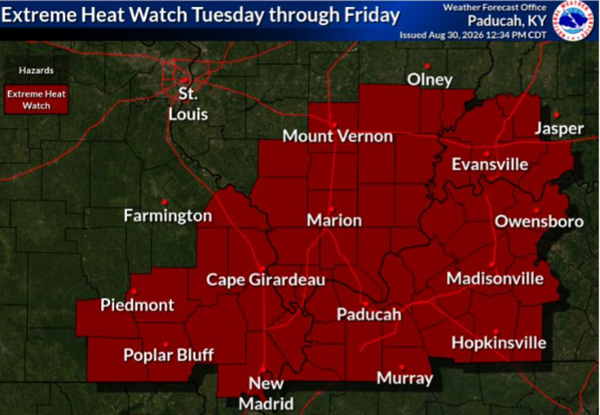 Extreme heat is locked into our forecast through Friday