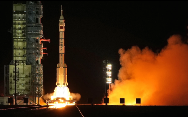 Chinese astronauts dock with their space station for six-month stay