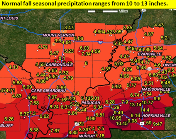 Very dry fall brings near-drought conditions back for some counties