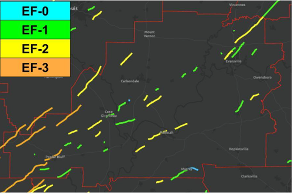 Paducah sets new annual tornado record already in April