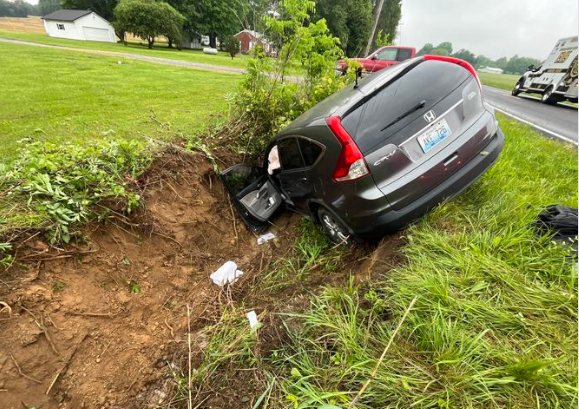 Hickory woman injured in crash