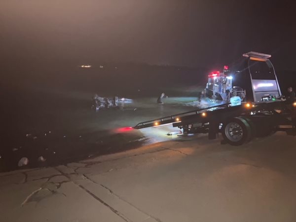 Submerged SUV recovered from Ohio River