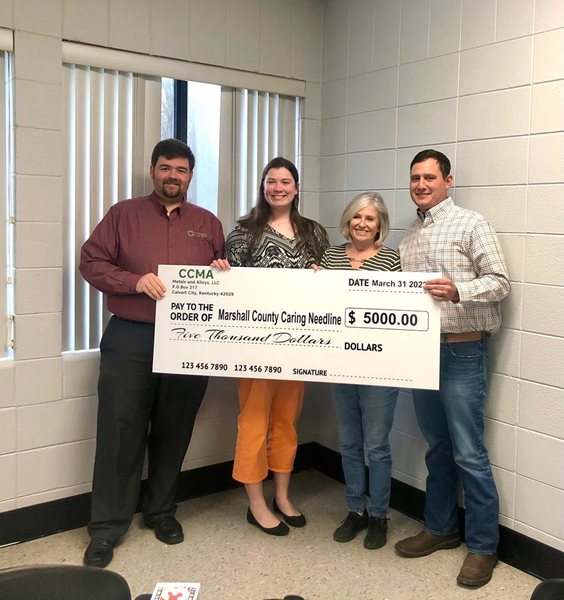 CC Metals & Alloys donates to three Marshall County organizations